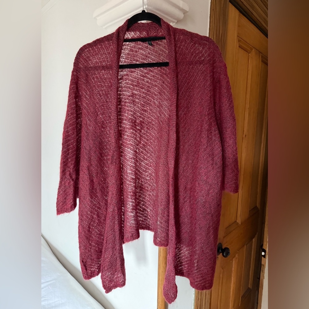 Eileen Fisher Burgundy Cardigan